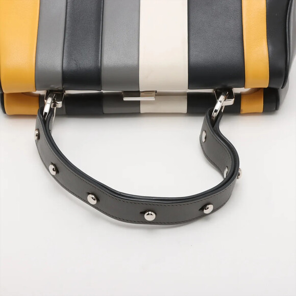 Prada Leather Hand Bag Multicolor #238571P55B - Picture 5 of 15